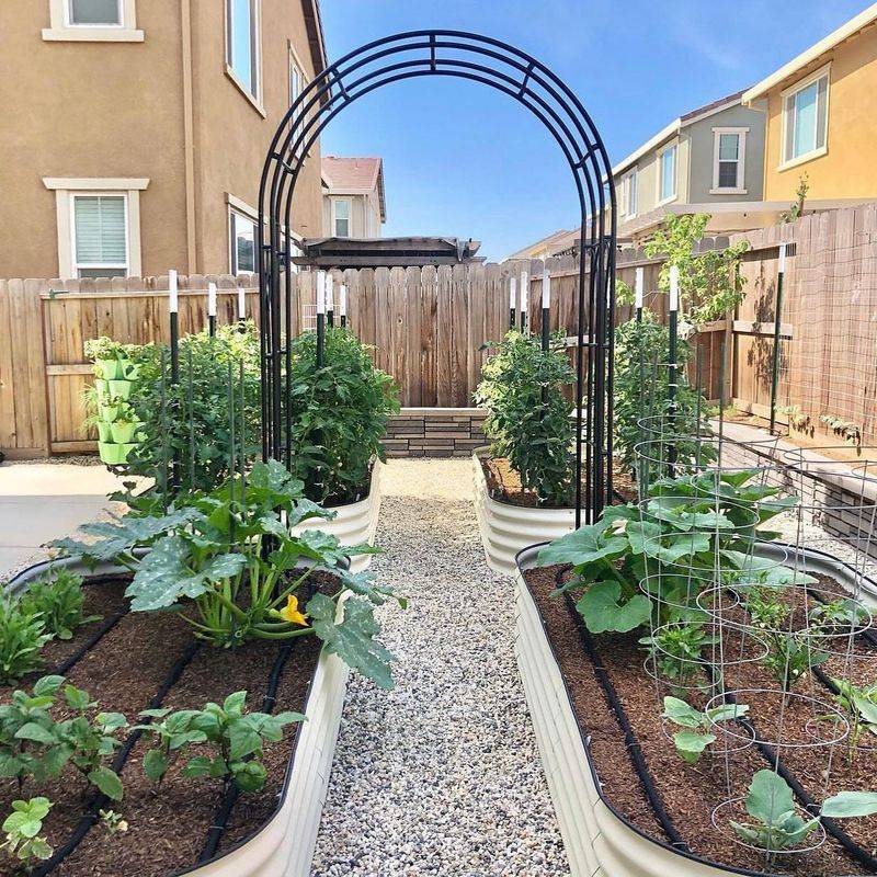 Raised Bed Trellises For Vegetable Gardens