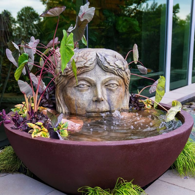 Add A Water Feature With Reclaimed Materials
