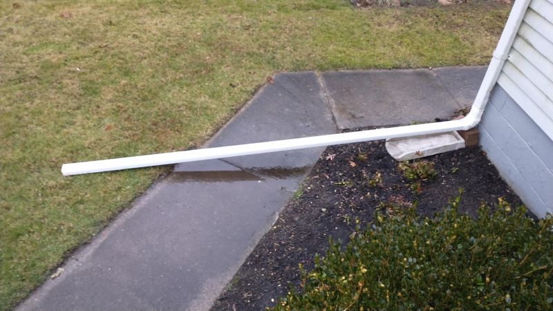 Downspouts Dumping Water In Wrong Locations