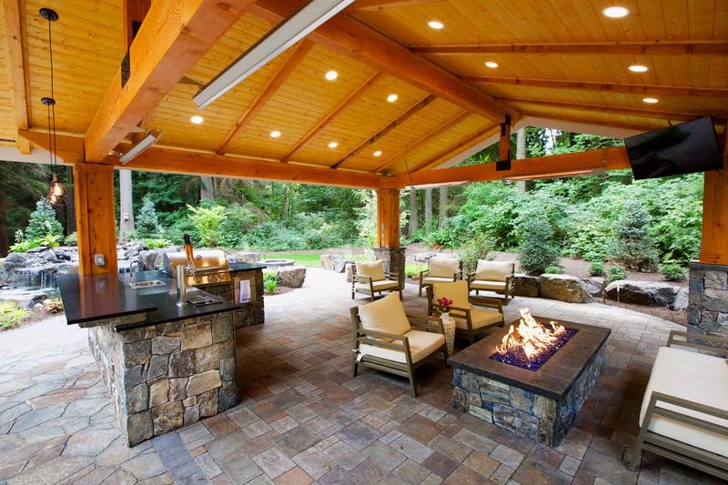 Outdoor Living Rooms With Weather Protection