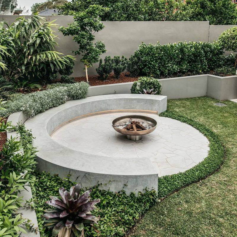 Sunken Courtyard Planters