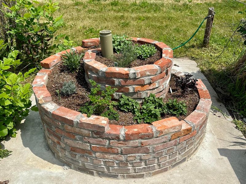 Mediterranean Herb Spiral Garden Beds