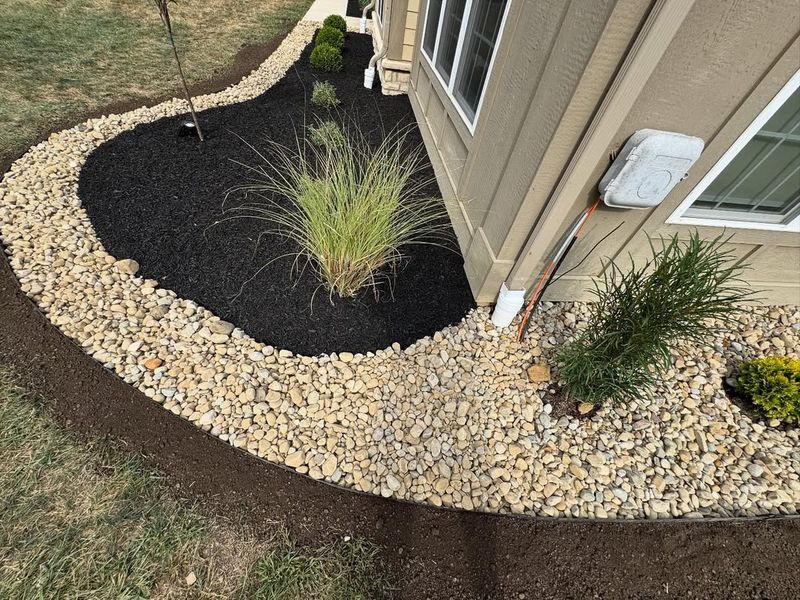 Stone Mulch Beds