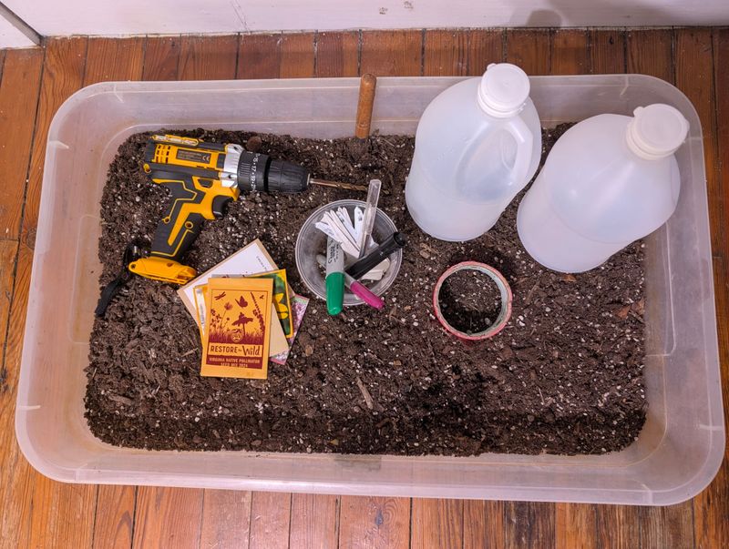 Prep Containers With Soil And Drainage