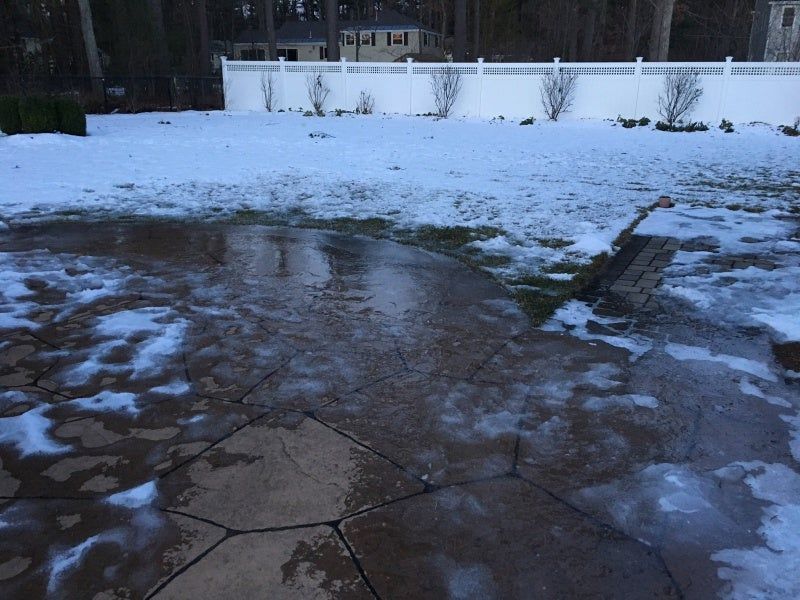 Frozen Ground Prevents Water Absorption