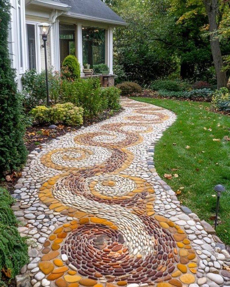 Pebble Mosaic Patios