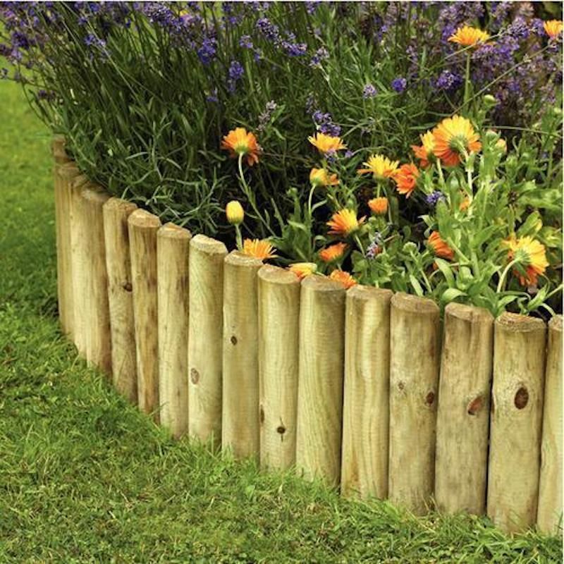 Wooden Log Edging