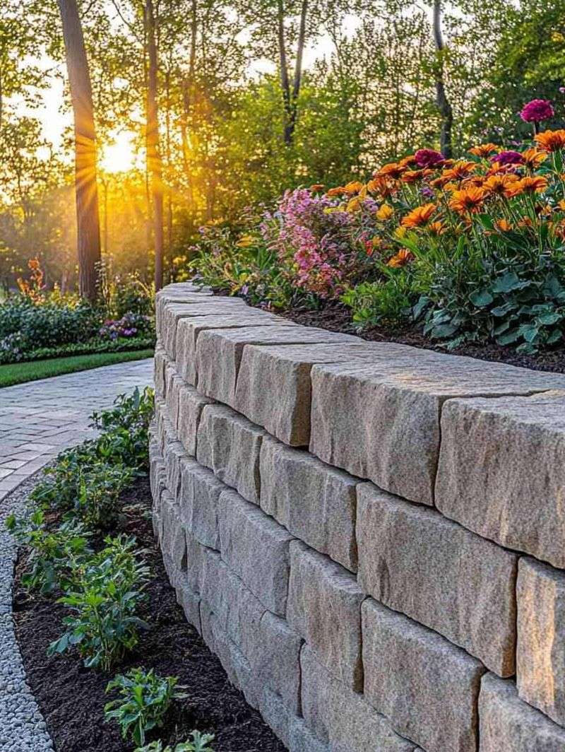 Stone Retaining Features