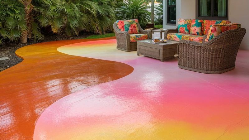 Paint Or Stain The Concrete For A Custom Finished Look