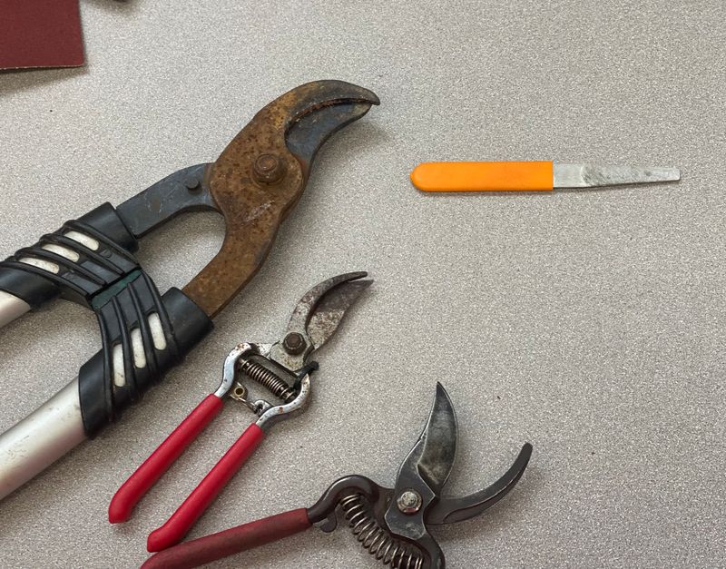 Clean And Sharpen Garden Tools