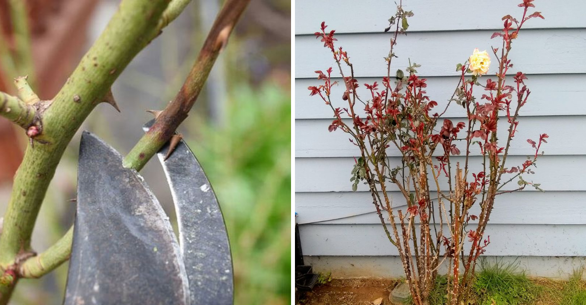 pruning roses