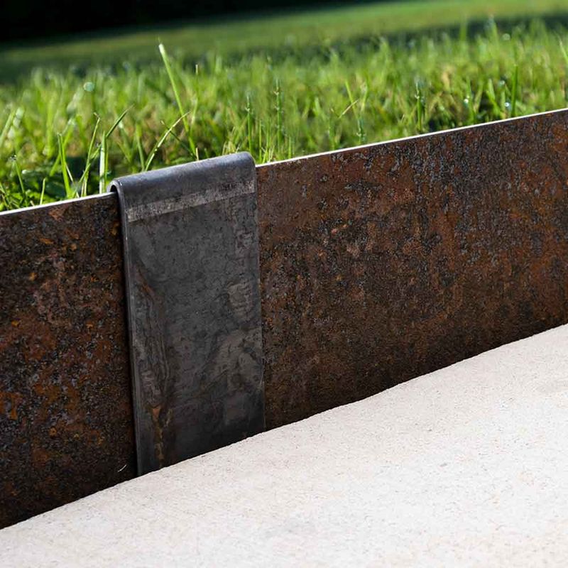 The Detail Is Metal Landscape Edging (Steel Or Aluminum)