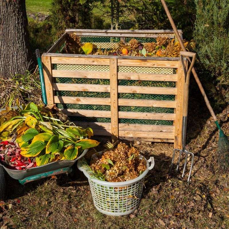 Repurpose Wooden Crates For Compost Bins