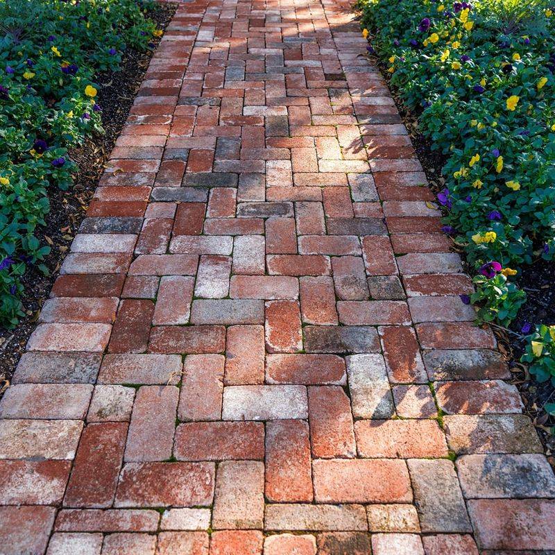 Repurpose Old Bricks Or Pavers For Garden Paths