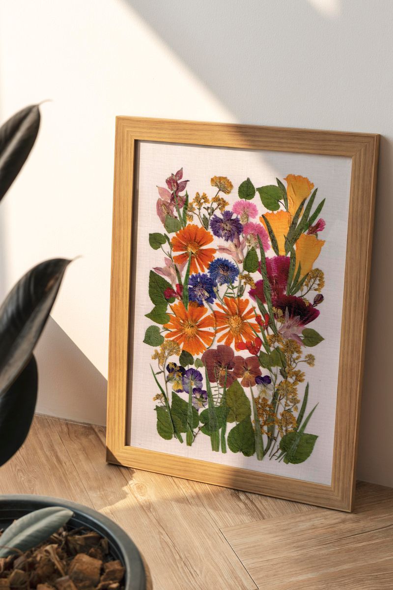 Frame Pressed Flowers As Wall Art