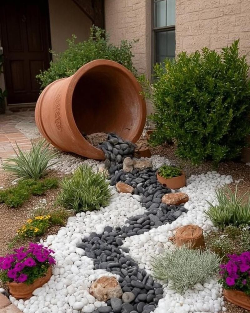 Decorative Rock Gardens Replacing Traditional Lawns