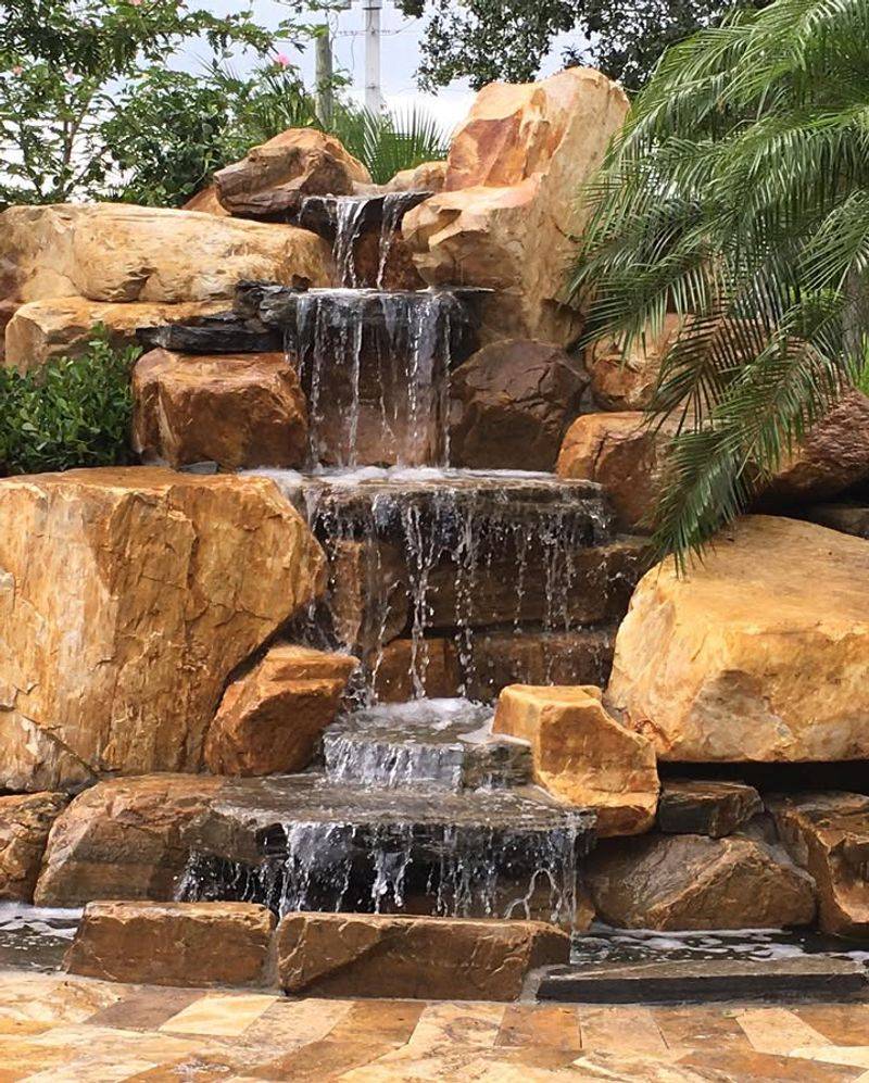Flagstone Waterfall Fountain
