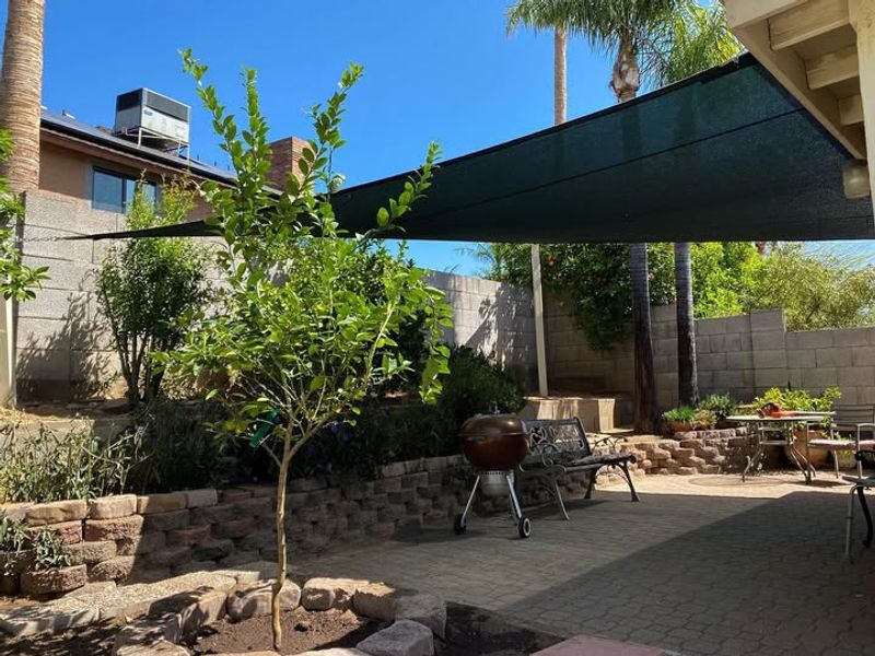 Install Shade Sails To Block Harsh Afternoon Sun