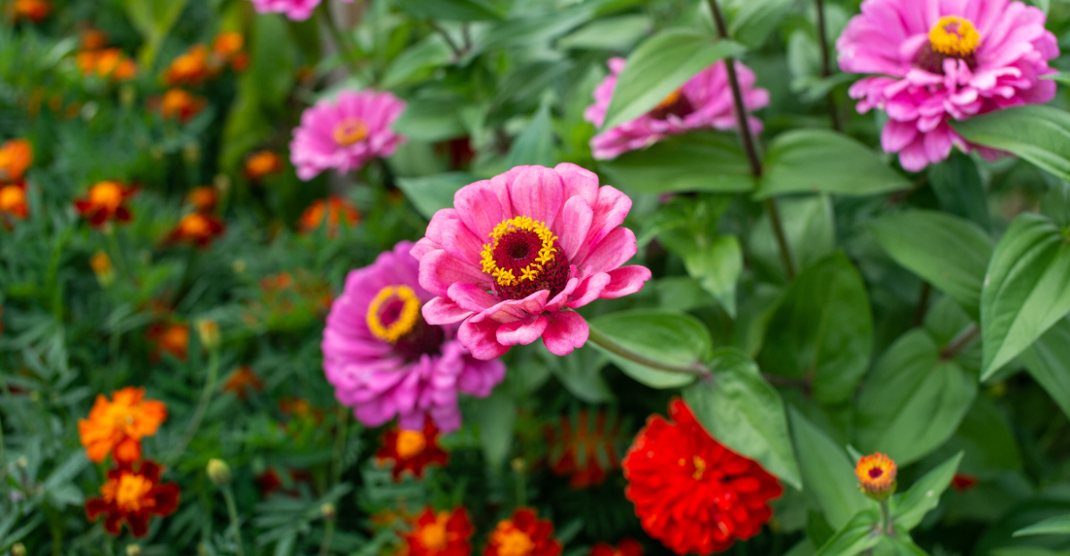 zinnia flowers