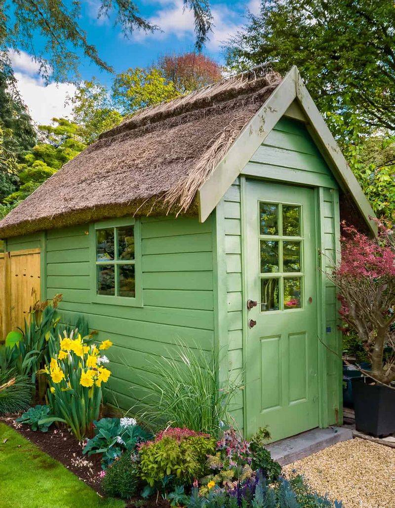 Create Interest With Garden Art And Painted Structures