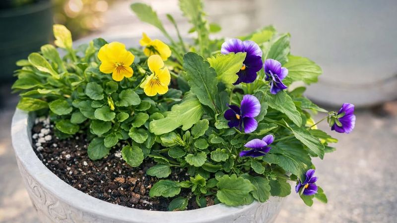 Violas Handle Chilly Nights And Continue Flowering