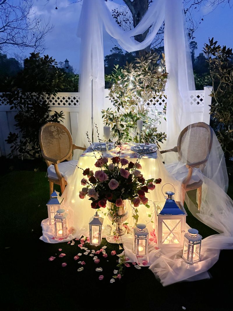 Fabric Draping Creates Elegant Ambiance