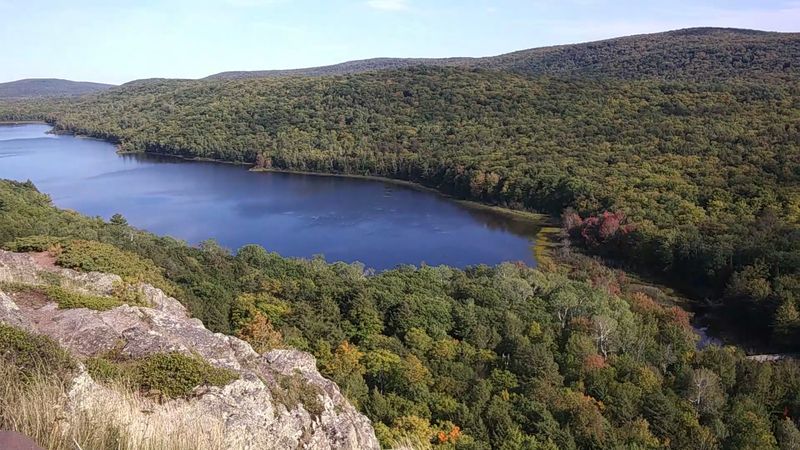 Porcupine Mountains Wilderness State Park With Rugged Forest Trails And Lake Views