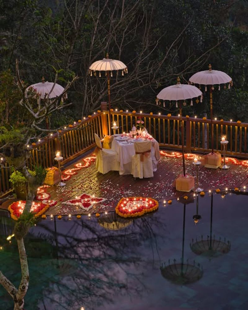 Candles And Lanterns Provide Intimate Lighting