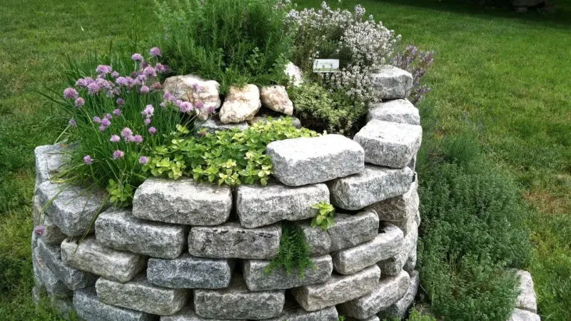 A Herb Spiral Combines Beauty Function And Fresh Herbs