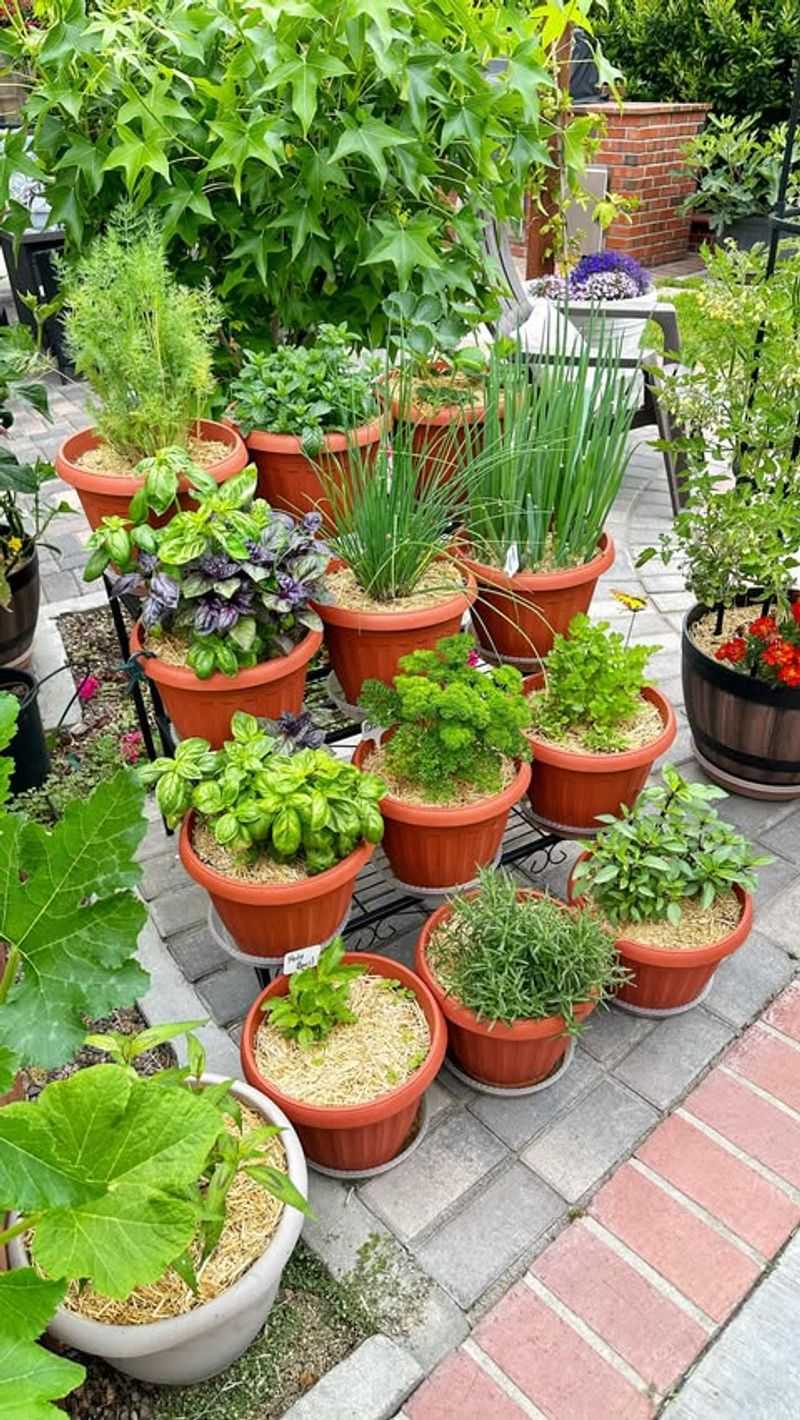 Grow Herbs In Containers Near The Door