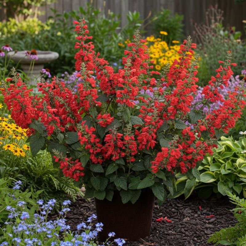 Tropical Sage Lights Up Beds