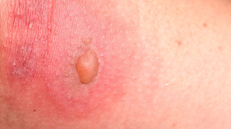 Contact Can Cause Skin Blisters In Some Cases