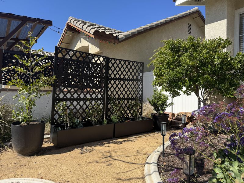 Lattice Panels Filter Harsh Light While Letting Plants Breathe