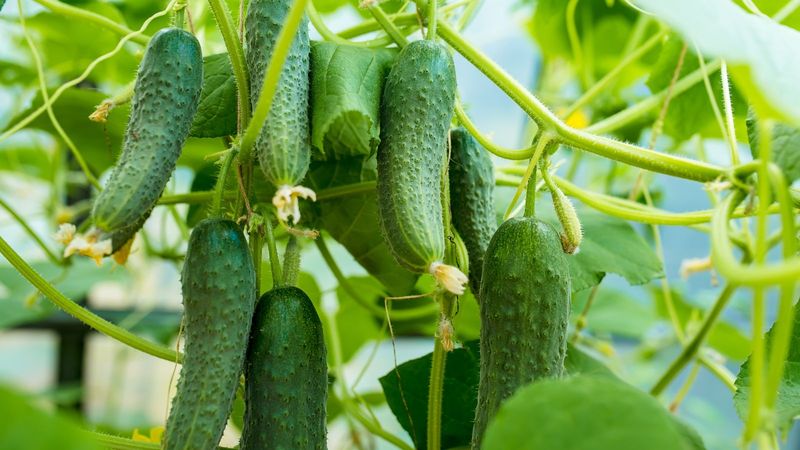 Cucumbers And Sunflowers Form Strong Vertical Partnerships