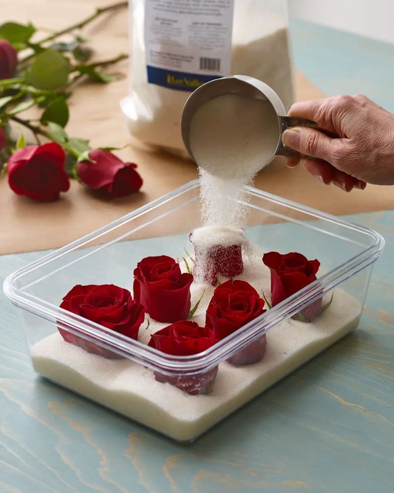 Keep Petals Bright With Silica Gel