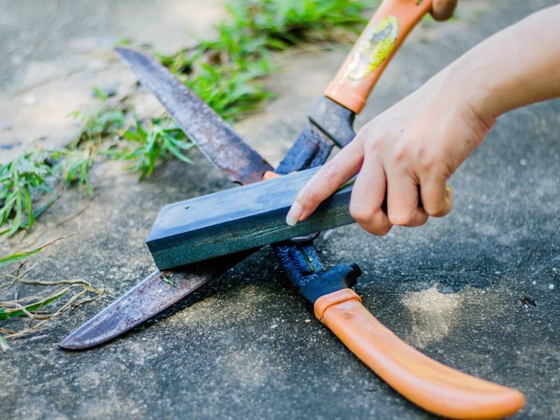 Clean And Sharpen Garden Tools Before Heavy Use