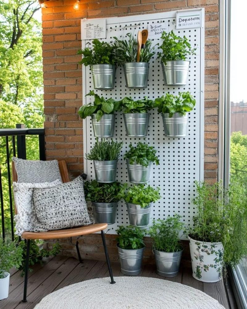 Turn One Wall Into A Vertical Herb Garden