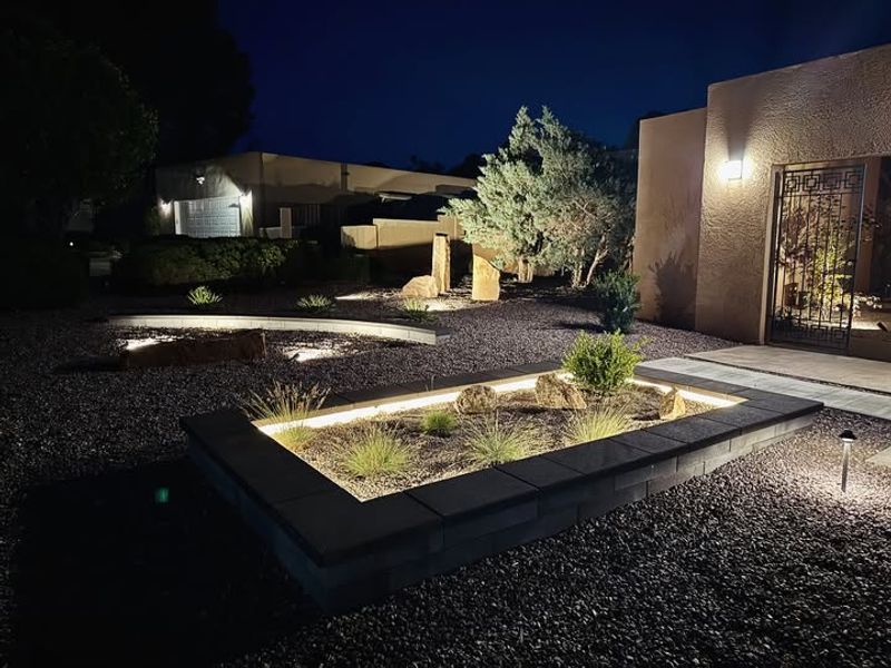 Low-Voltage Spotlights Define Architectural Details