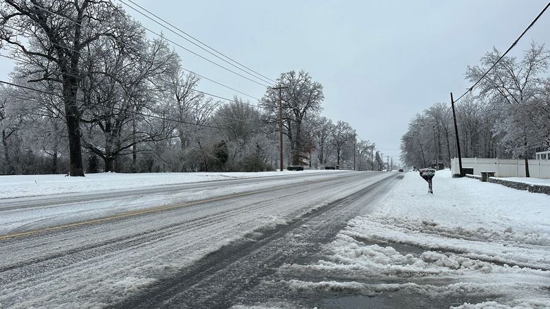 Snow In The Road Creates Real Driving Hazards