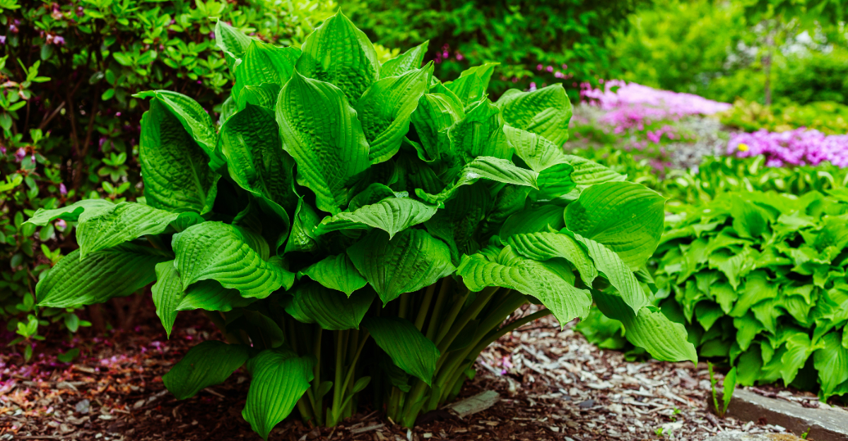 hosta near entrance
