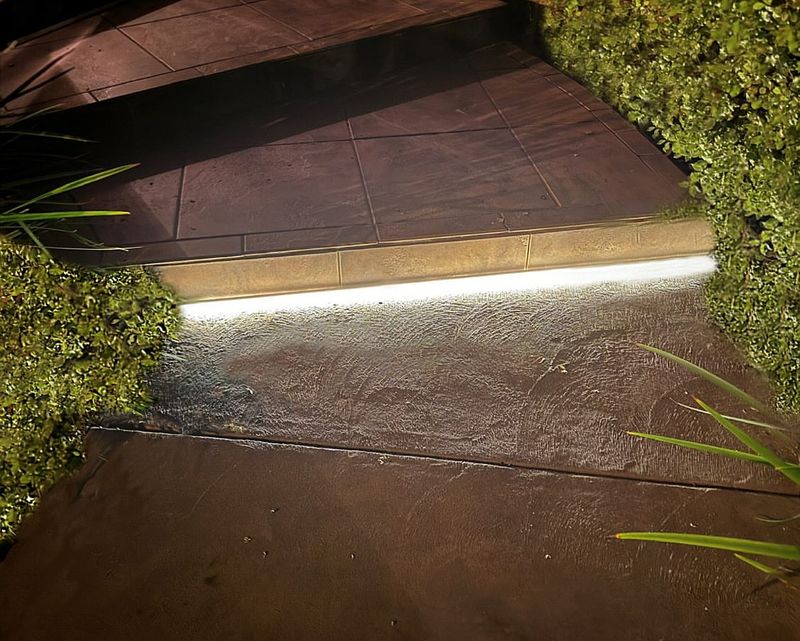 Step Lights Improve Safety On Sloped Or Raised Patios