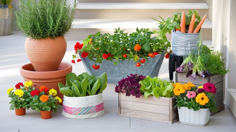 Group Pots Of Different Heights To Add Depth