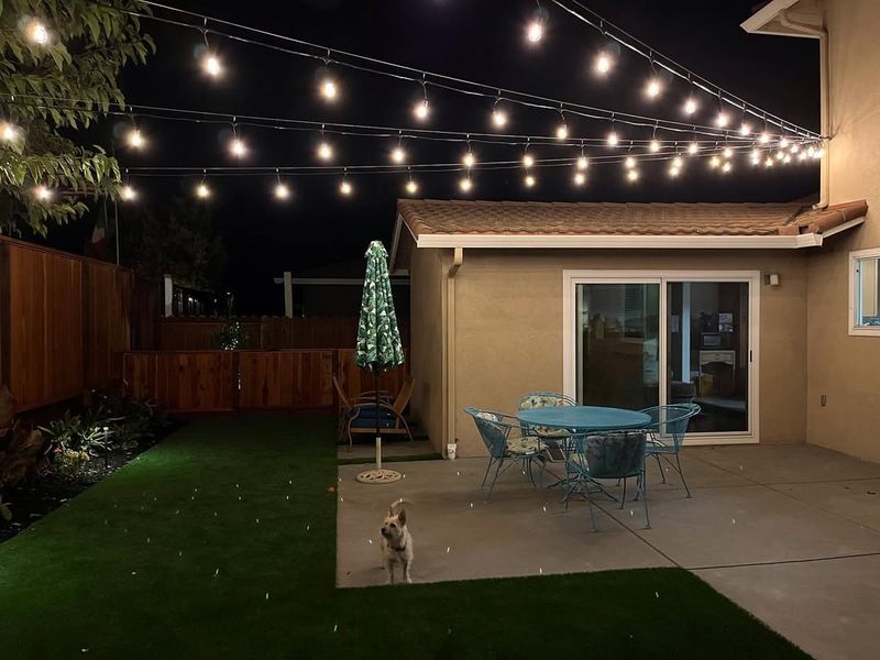 String Lights Add Comfortable Patio Ambience