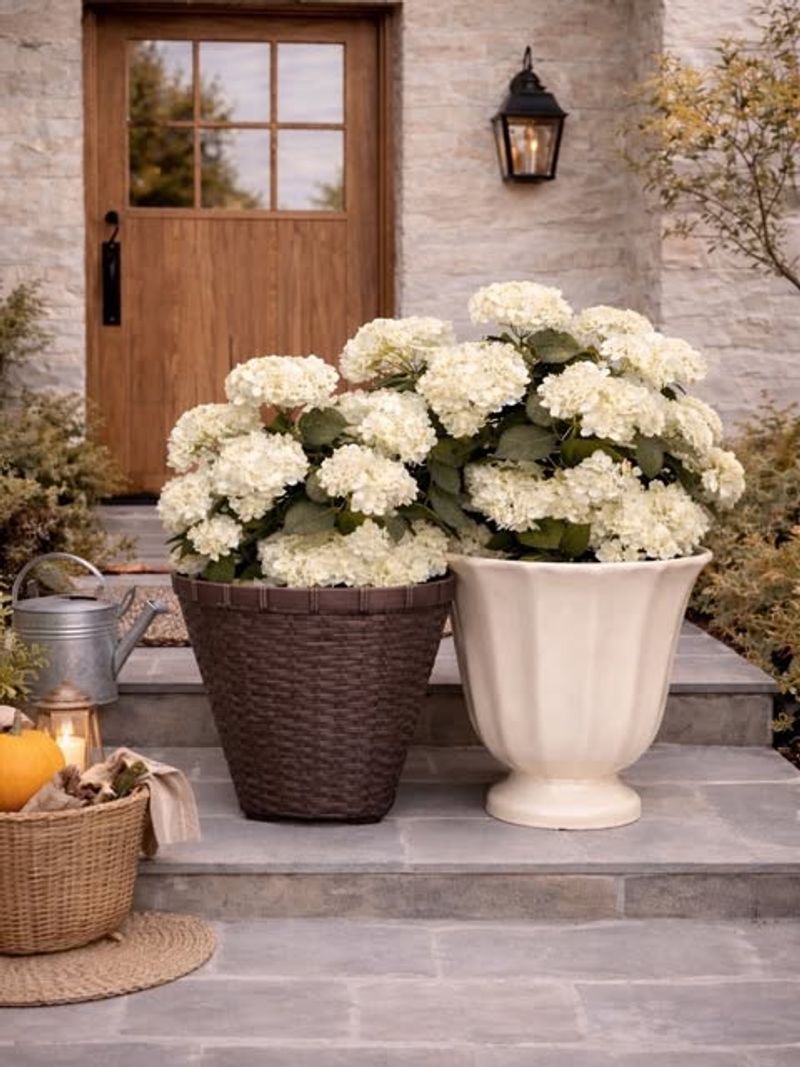 Outdoor Silicone Hydrangeas That Hold Color In Sunlight