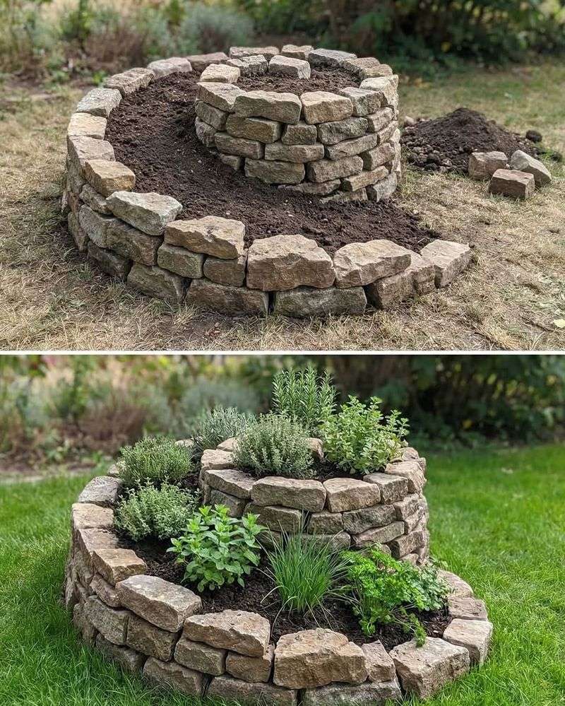 How A Herb Spiral Creates Natural Growing Zones