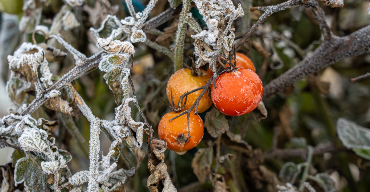 frost on tomatoes
