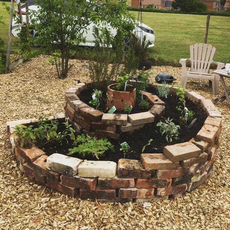 What People Typically Grow At The Top Of A Herb Spiral