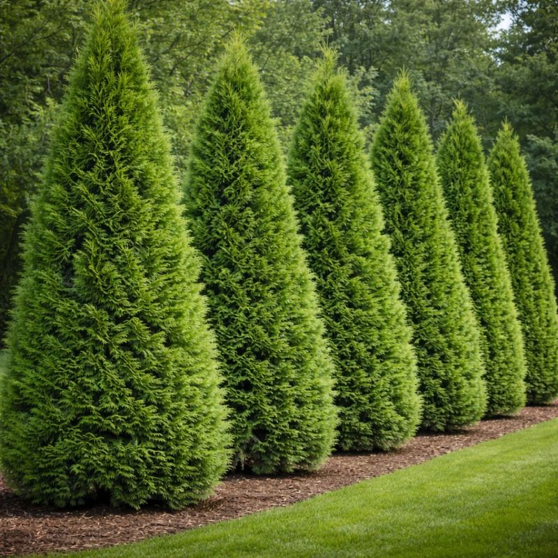 Thuja Green Giant With Towering Year-Round Privacy
