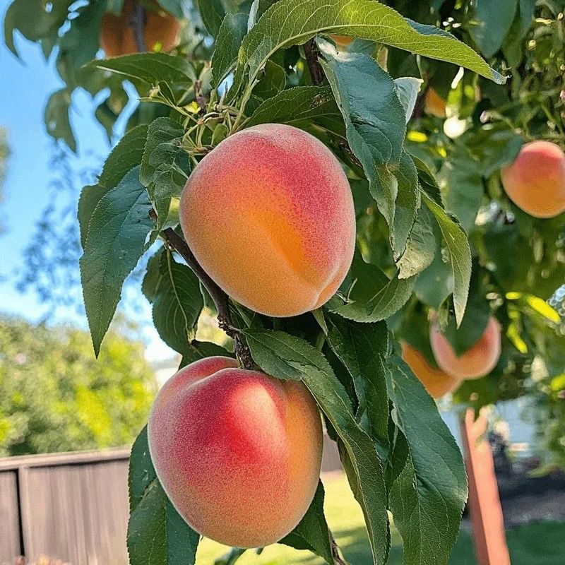 Peach Trees Bursting With Sweet, Juicy Flavor
