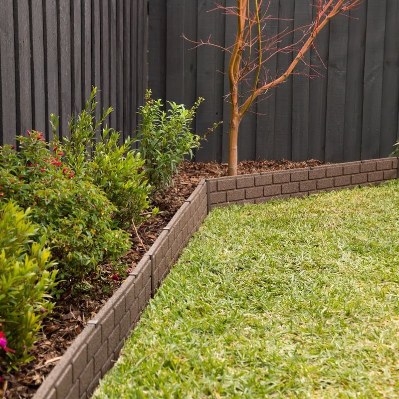 Classic Brick Edging Creates A Clean Garden Border